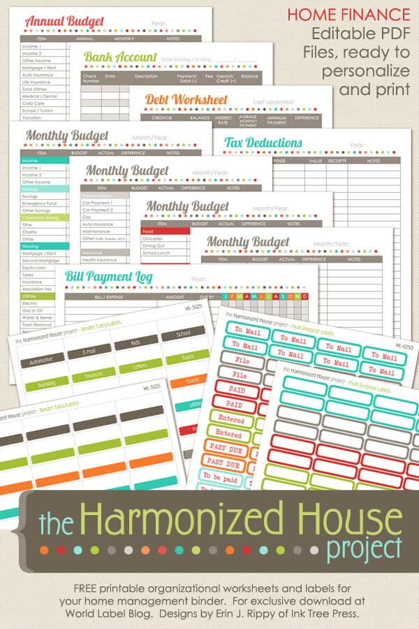 Free Budget Template from World Label