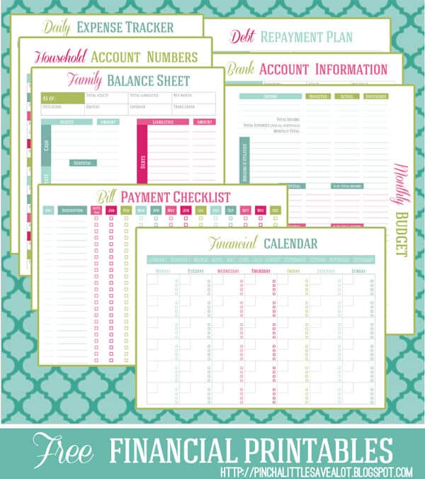 Free Budget Template from Pinch a Little Save a Lot