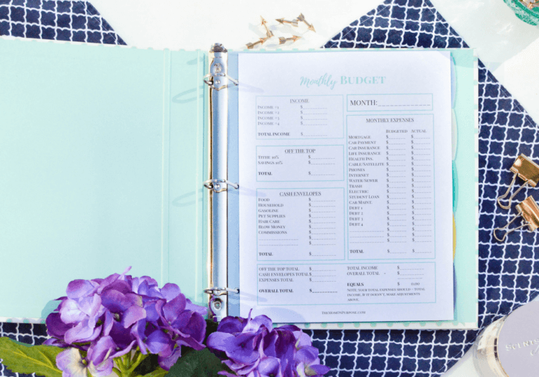 Free Template from The Simply Organized Home